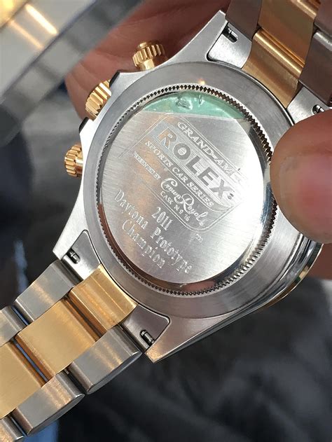 back of real Rolex watch